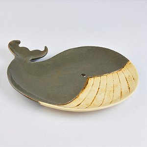 Petisqueira Baleia Cinza em Cerâmica