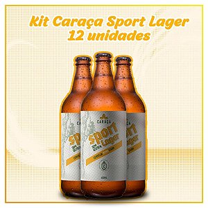 12 Garrafas - Cerveja Caraça Sport Lager 600ml - Sem Glúten / Zero Carboidratos