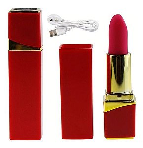 Vibrador batom recarregável