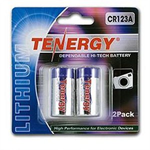 Bateria Tenergy Lithium CR123A 3v 2 Pack