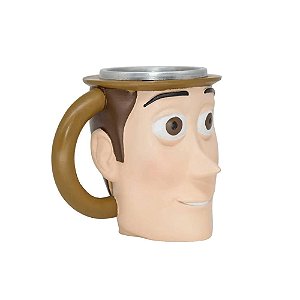 Caneca Alumínio Resina 3D Woody - 250mL