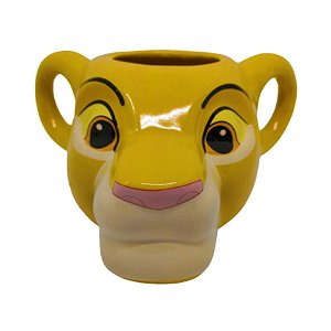 Caneca Cerâmica Formato 3D Simba - Rei Leão - 350mL