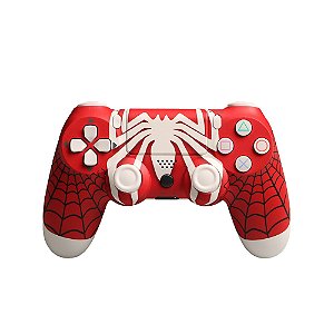 Controle Doubleshock sem fio para PS4 - Primeira Linha (Homem-Aranha)