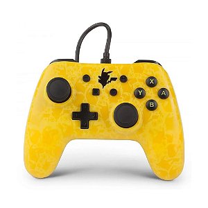 Controle PowerA Pikachu Amarelo Nintendo Switch C/ Fio