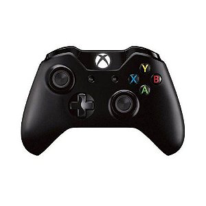 Controle Xbox One Microsoft - Sem Fio Preto E Com P2