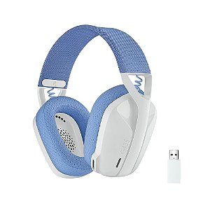 Headset Gamer Logitech G435 Branco com Bluetooth - USB