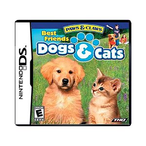 Jogo Paws and Claws Dogs Cats Best Friends - Nintendo DS + Capa Impressa