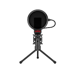Microfone Streamer Redragon Seyfert GM100 com Tripé - P2 3.5mm