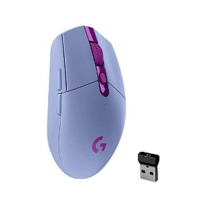 Mouse Gamer Logitech G305 Lightspeed 12000 DP Sem Fio - Lilás