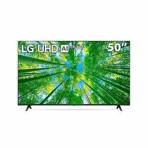 Smart TV LG 50" 4K UHD ThinQ IA com Google Assistente e Alexa - 50UQ801C0SB.BWZ
