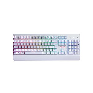 Teclado Gamer Redragon Kala RGB Branco - Switch Marrom