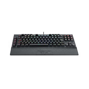 Teclado Óptico Gamer Redragon Broadsword Pro Preto - Switch Azul