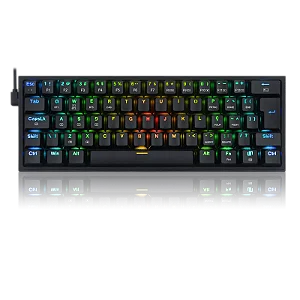 Teclado Gamer Redragon Fizz Pro K616-RGB-B Switch brown Sem Fio - Preto