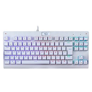 Teclado Redragon Lunar Dark Avenger K568W RGB White ABNT2