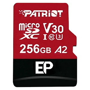 Cartão de Memoria SD A2 256gb Patriot EP