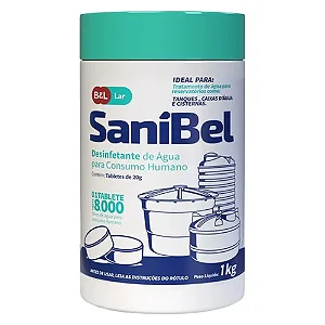50 TABLETES 20 G DE CLORO SANIBEL POTE 1 KG