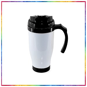 COPO TERMICO POLIMERO PRETO PARA SUBLIMAÇÃO 475ML (394)