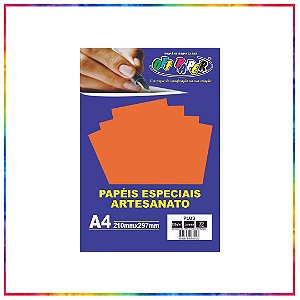 PAPEL PLUS LARANJA 120G A4 20 FLS - OFF PAPER