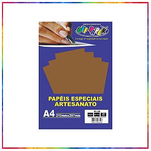 PAPEL PLUS MARROM 120G A4 20 FLS - OFF PAPER