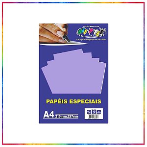 PAPEL PLUS LILAS LUMI 120G A4 20 FLS - OFF PAPER