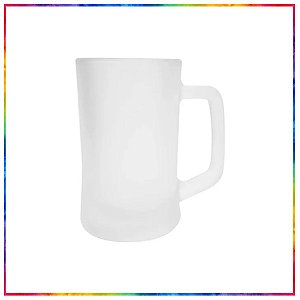 CANECA DE CHOPP DE VIDRO FOSCO LISA PARA SUBLIMAÇÃO LIVE 360 ML (1982)