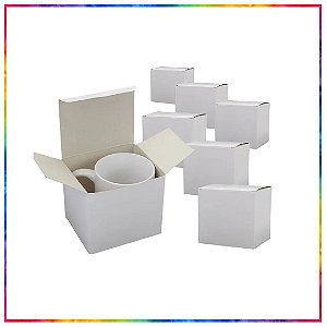 CAIXA PARA CANECA CERAMICA PAPEL RECICLADO 117X85X106MM - 36 UNIDADES