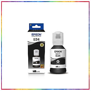 REFIL DE TINTA EPSON ORIGINAL T534 PRETO 127 ML - T534120