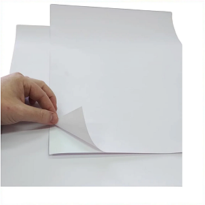 VINIL LASER A4 BRANCO FOSCO - PACOTE COM 10 FOLHAS