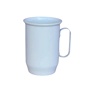 Caneca de Chopp De Aluminio 600ml Branca Para Sublimação (19-6)