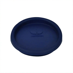 TAMPA DE SILICONE P/ CANECA DE CERAMICA 325ML 9CM DIAM AZUL ESCURO - LIVE (2250)