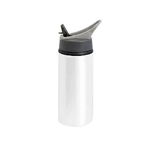 Garrafa Alumínio Squeeze Branca 600ml Sport Para Sublimação JKB (10009)