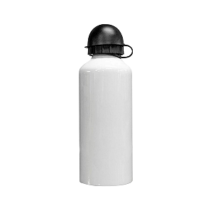 Garrafa Alumínio Squeeze Branca Tampa Bola Para Sublimação 600ml Jkb (J10011)