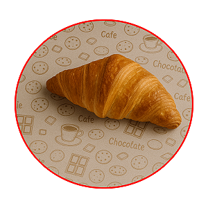 Papel Anti-Gordura Café & Cookie 30X60X56G 100 Folhas (Para Alimentos)