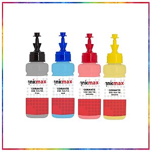 TINTA INKMAX EUV COMPATIVEL EPSON ECOTANK KIT 4 CORES 100 ML