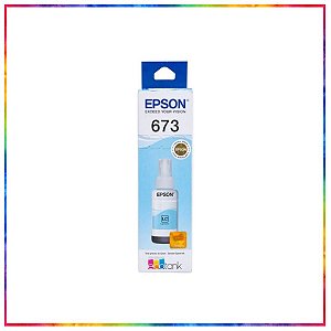 REFIL DE TINTA EPSON ORIGINAL T673 CIANO LIGHT 70 ML - T673520