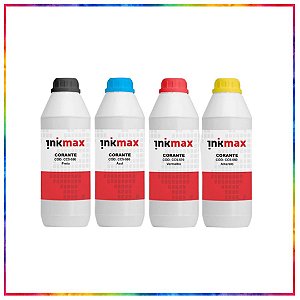 REFIL DE TINTA INKMAX CC5 COMPATÍVEL CANON KIT COM 4 CORES - 1 LITRO