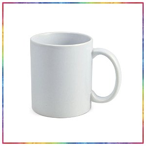 CANECA DE CERÂMICA BRANCA PARA SUBLIMAÇÃO 325ML/11oz