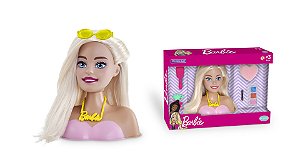 Barbie Busto Com 12 Frases Cabelo e Maquiagem - Puppe - Sama Presentes