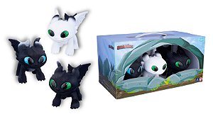 Pack Mini Dawn, Dusk e Eclipse - Baby Dragões - Dreamworks Como Treinar seu Dragão