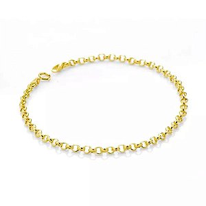 Pulseira Ouro Elo Portugues 19Cm