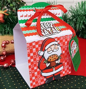 Embalagem para mini panetone lembrancinha de natal
