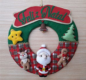 guirlanda de porta tema natal - Criações da Thaís guirlanda de porta tema natal - Criações da Thaís