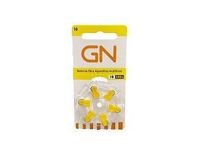 GN RESOUND 10 / PR70 - 1 Cartela - 6 Baterias para Aparelho Auditivo