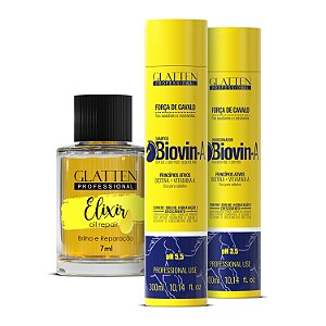 Combo shampoo e condicionador Biovin-A + óleo Elixir brinde - (Frete Grátis)