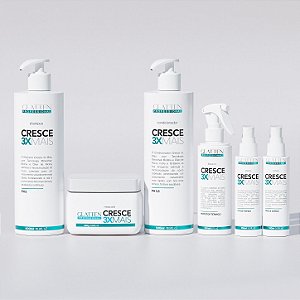 Cresce 3x Mais - Kit Completo para Crescimento + Tônico - (Frete Grátis)