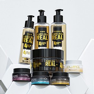 Glatten - Kit Capilar Completo - Abelha Real + Máscaras Baby - (Frete Grátis)