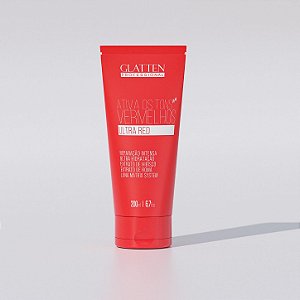 Glatten - Máscara Matizadora - Choque Ultra Red - 200ml