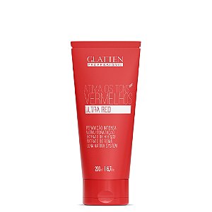 Glatten - Máscara Matizadora - Choque Ultra Red - 200ml