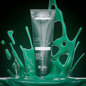 Glatten - Máscara Matizadora - Luminous Effect Green Efeito Pérola - 200ml