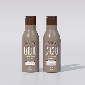 Kit Escova Cacao Glatten Máscara para Alisamento e Shampoo Anti Resíduos